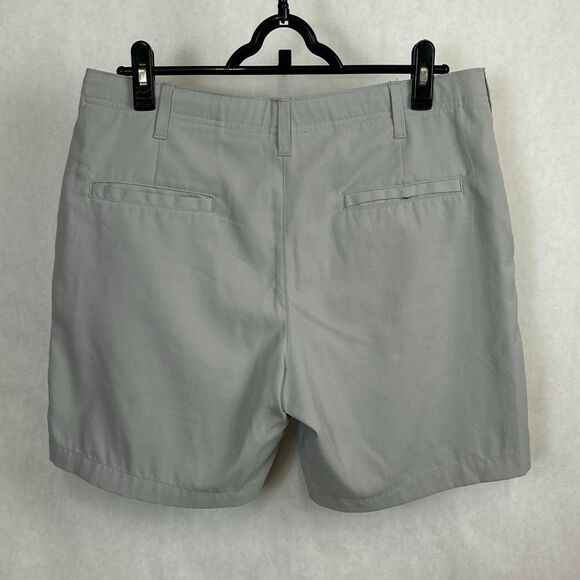 bcg Mens Golf Shorts Gray Sz 32, Inseam 8", Button Front - Picture 2 of 4
